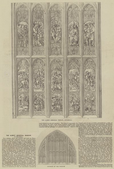 The Albert Memorial Window in Guildhall by Frank Watkins